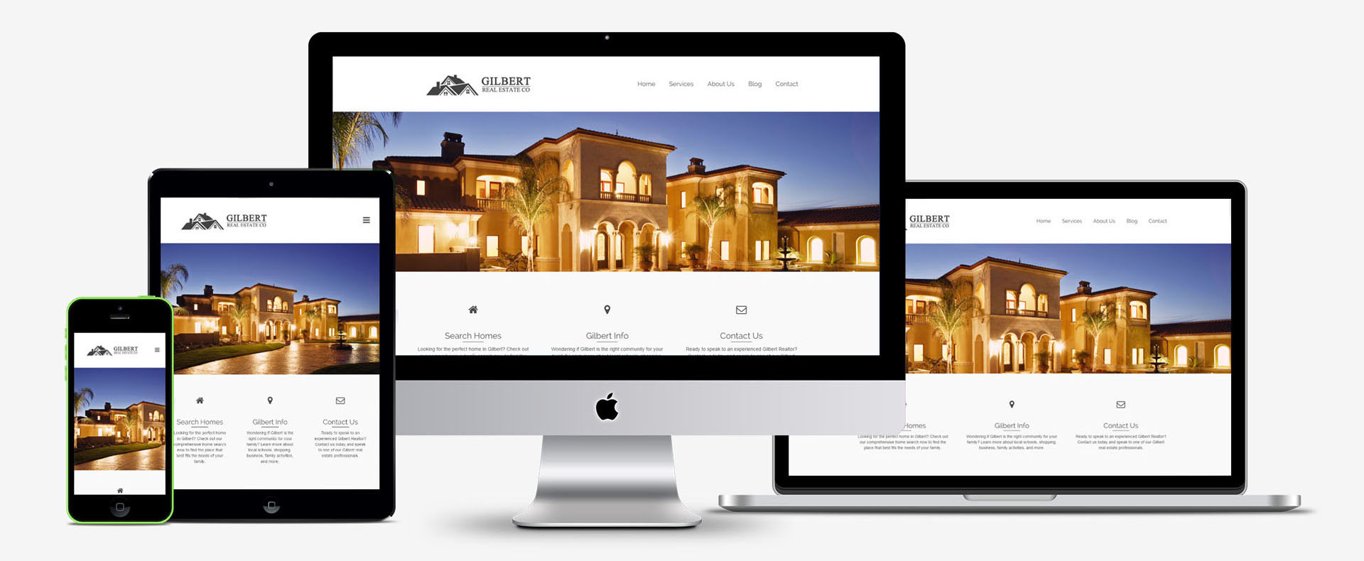 Gilbert Arizona real estate web design